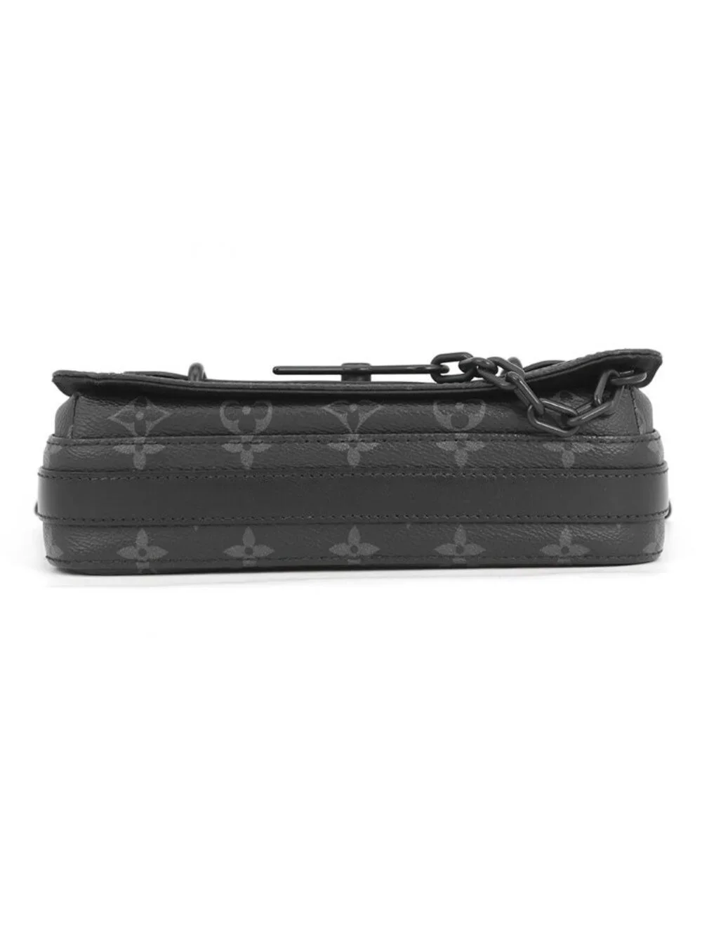 Louis Vuitton Shoulder Bag Monogram Eclipse Steamer Messenger Black
